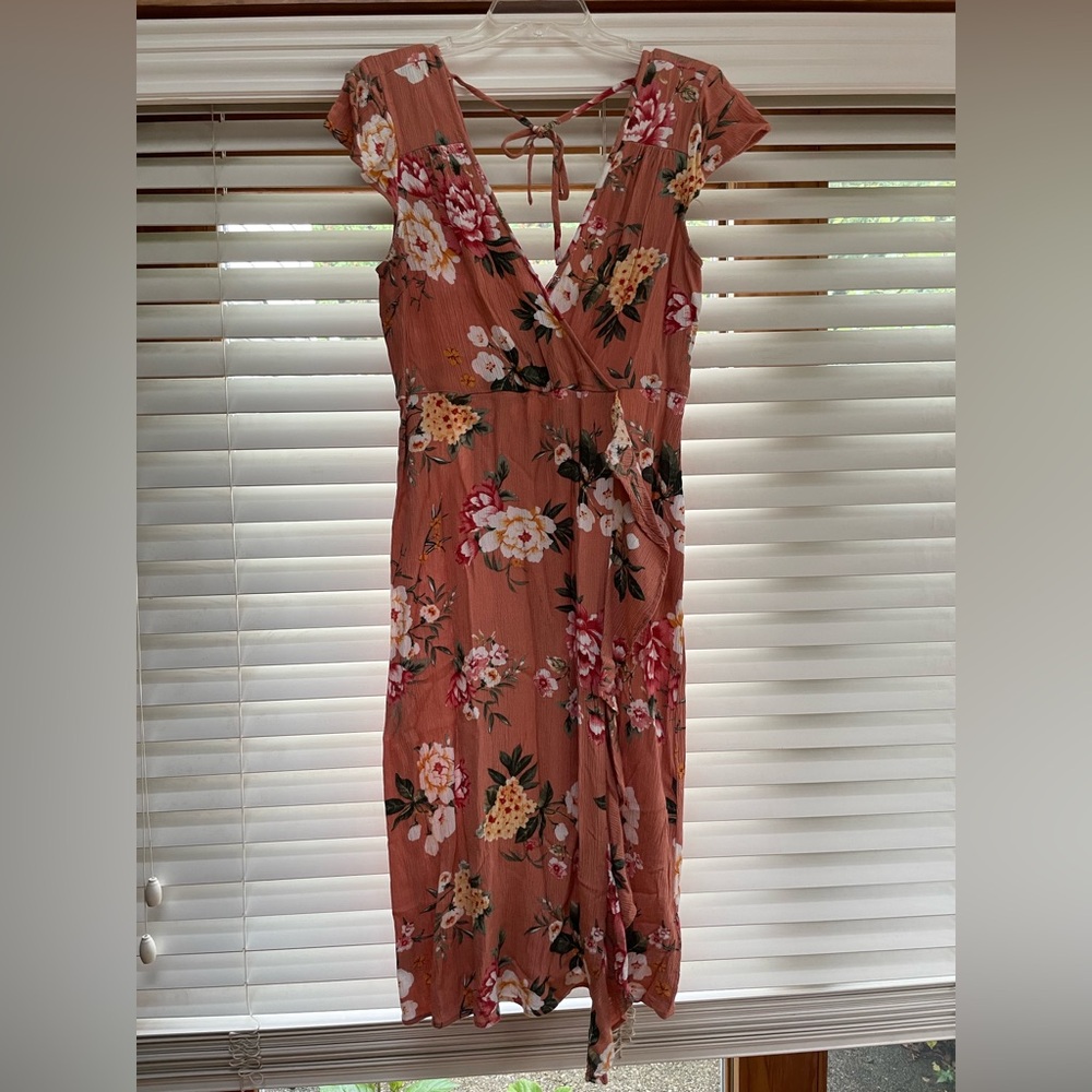 Band of Gypsies Floral Midi Dress